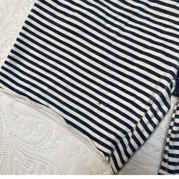 Mini Boden Striped Pull On Slub Shorts Size 8 - Picture 3 of 4